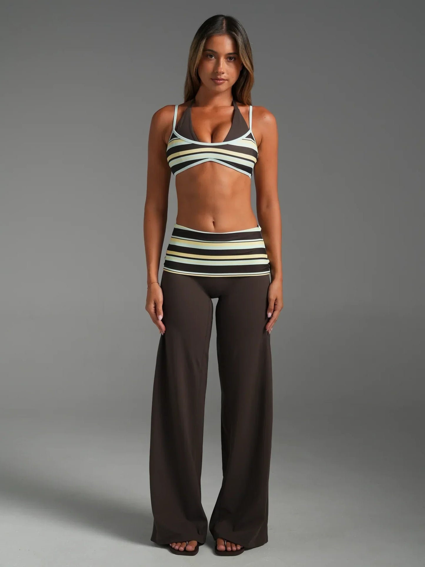 Paradise Stripe Top & Pants Sets