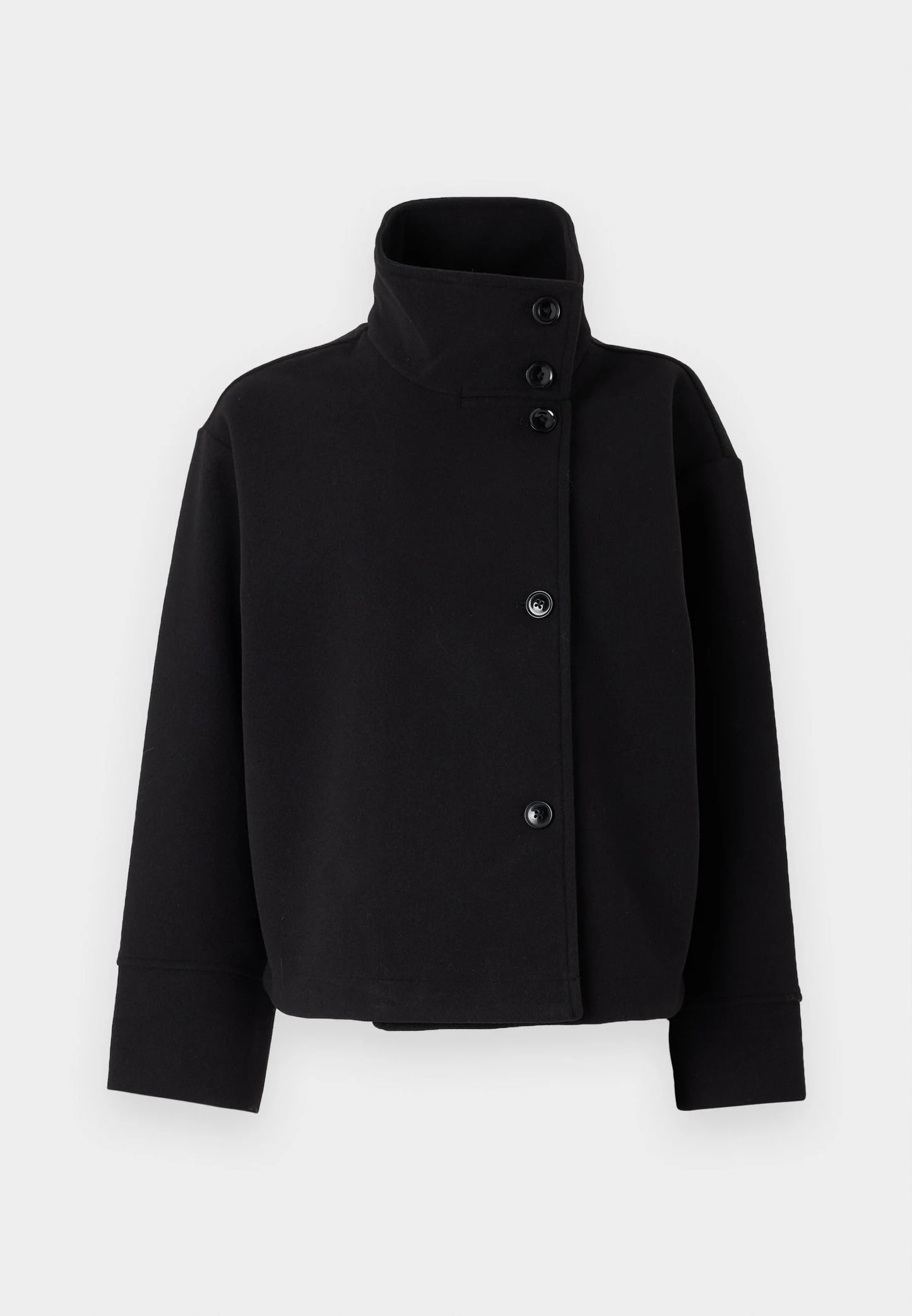 Short Felt Trench Coat