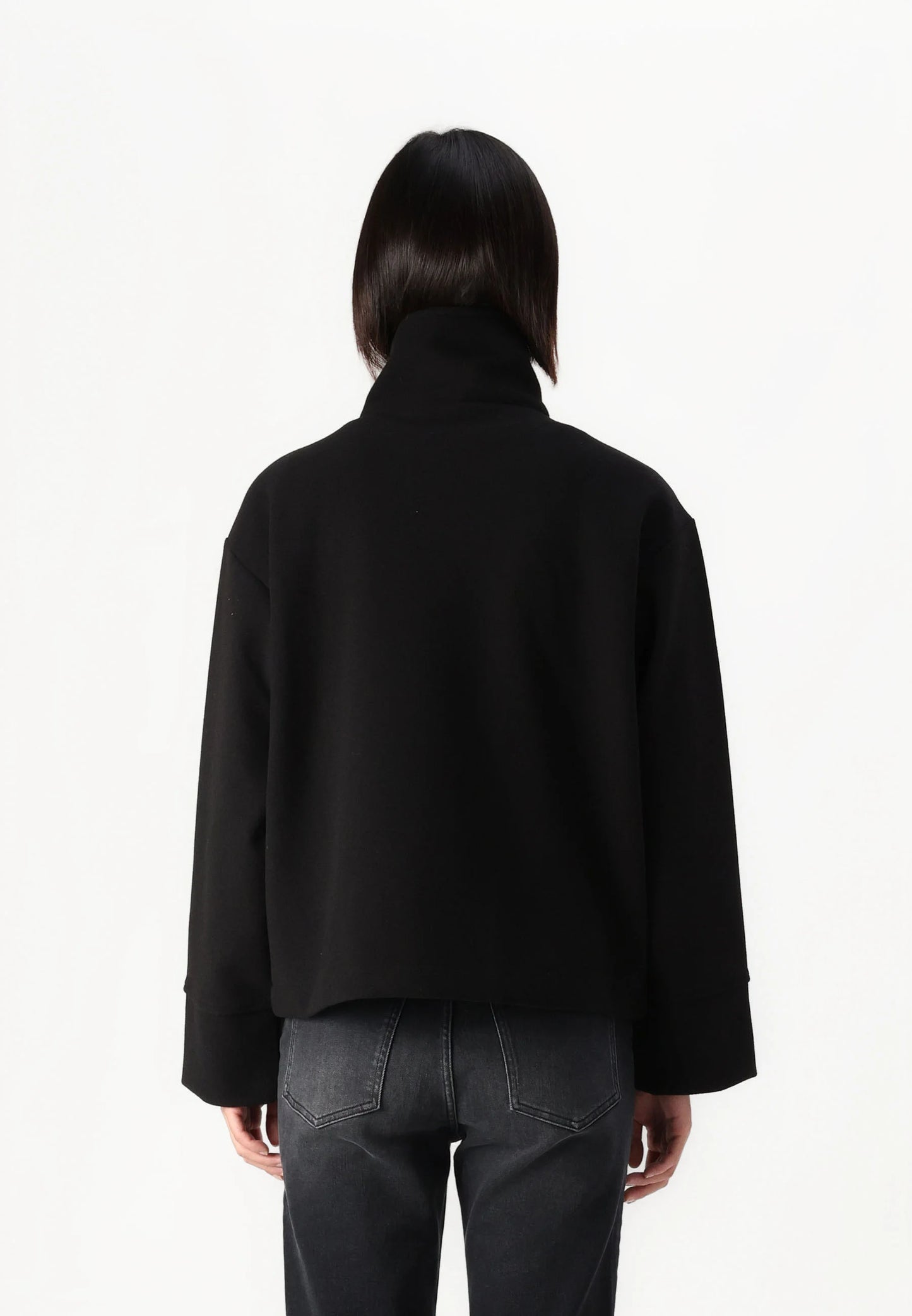 Short Felt Trench Coat