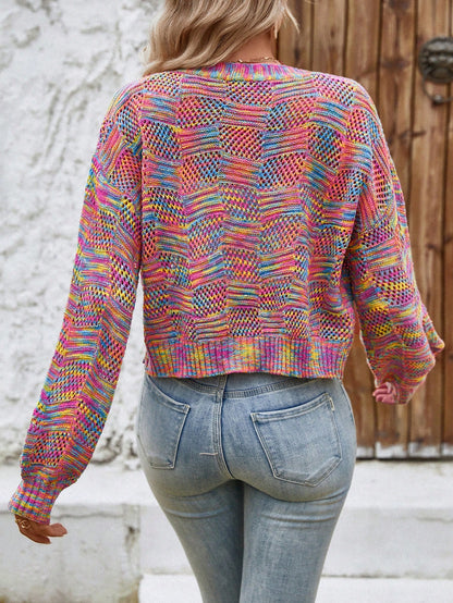 Dye Drop Shoulder Cardigan