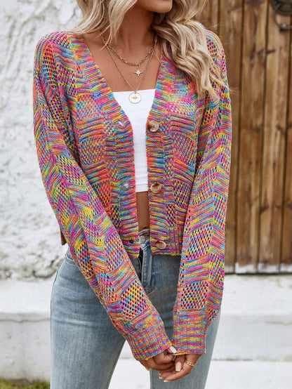 Dye Drop Shoulder Cardigan