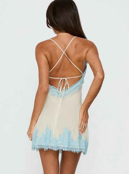 Call My Lover Lace Slip Mini Dress