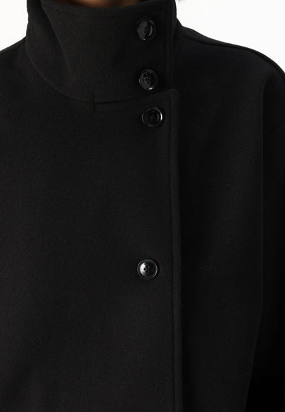 Short Felt Trench Coat