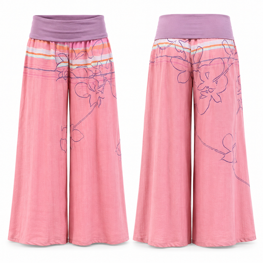 Rosé Bloom Palazzo Pants
