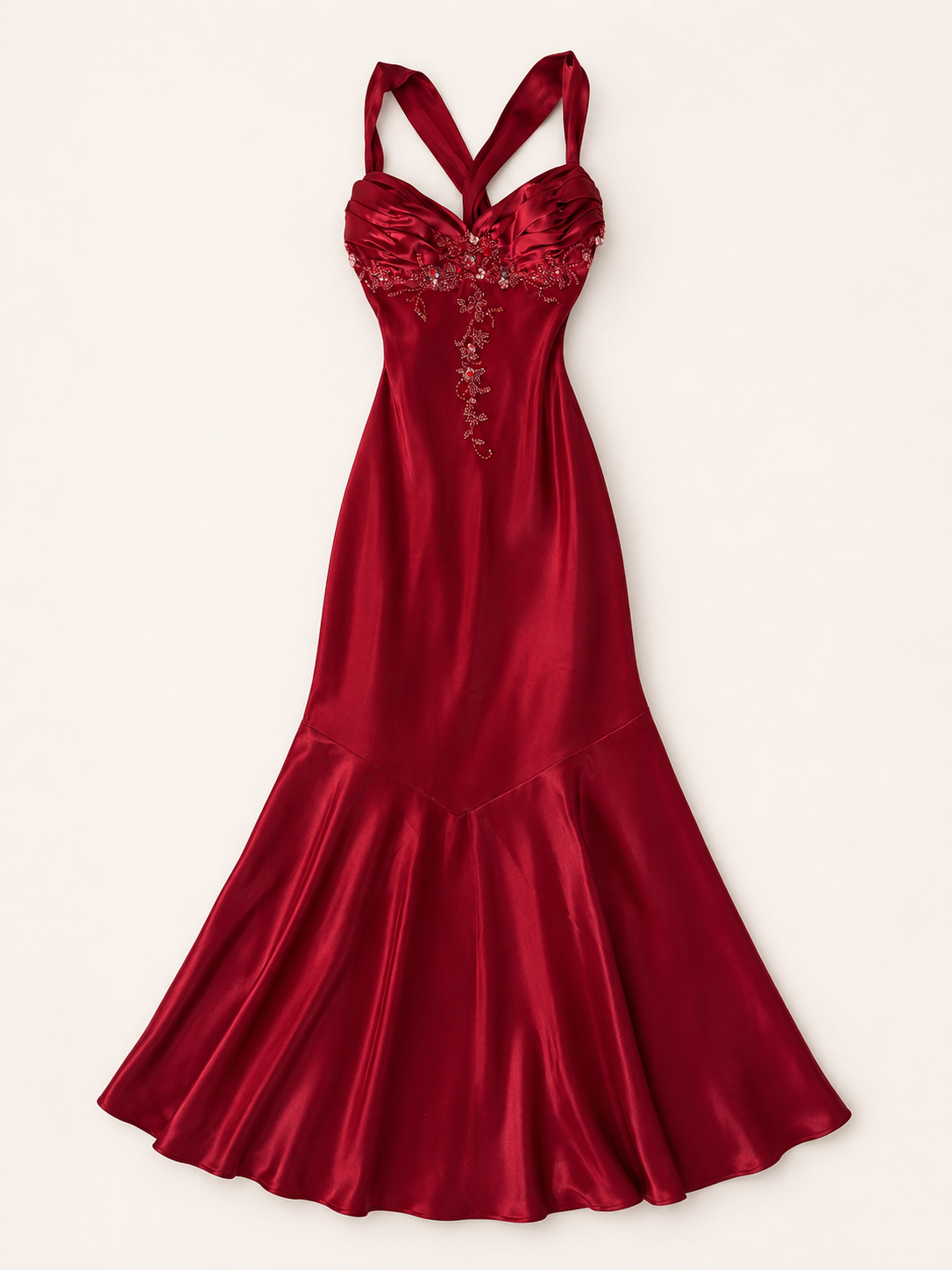 Ruby Élan Evening Gown
