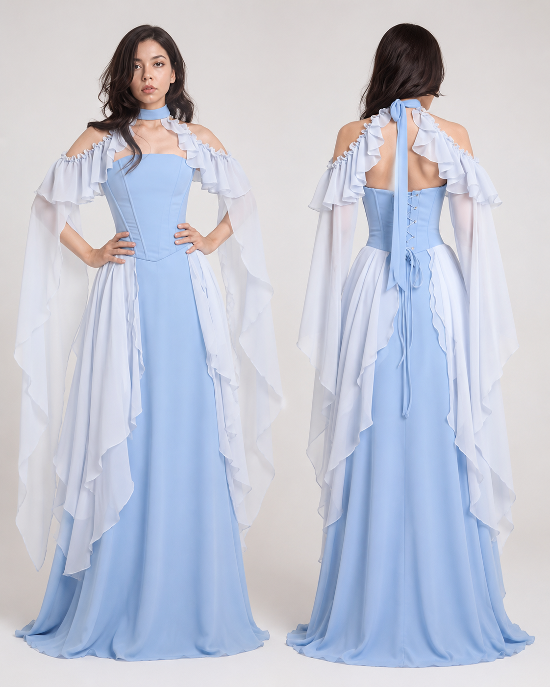 Celeste Ruffle Gown