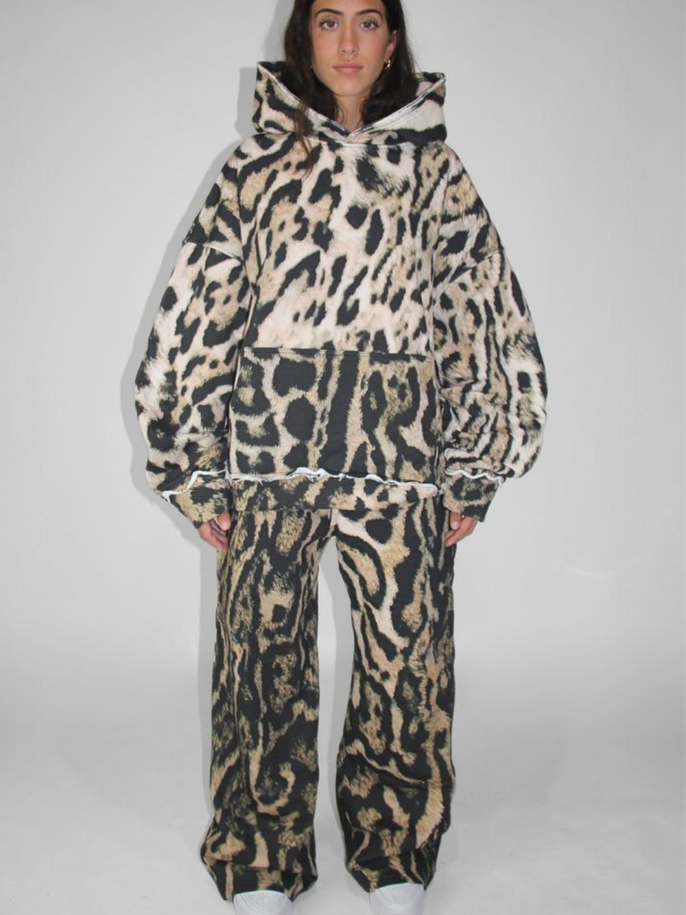 Leopard Hoodie & Sweats Set