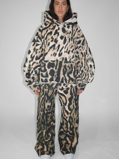 Leopard Hoodie & Sweats Set