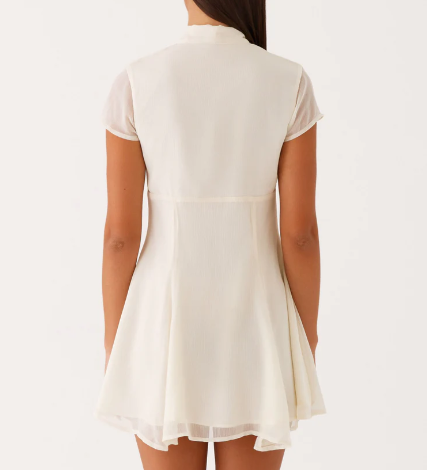 Ivory Casual Mini Dress