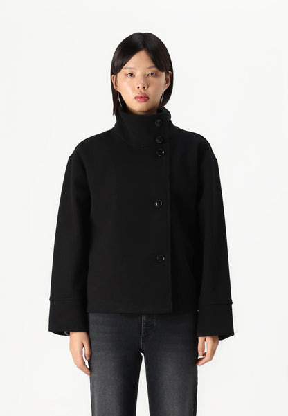 Short Felt Trench Coat