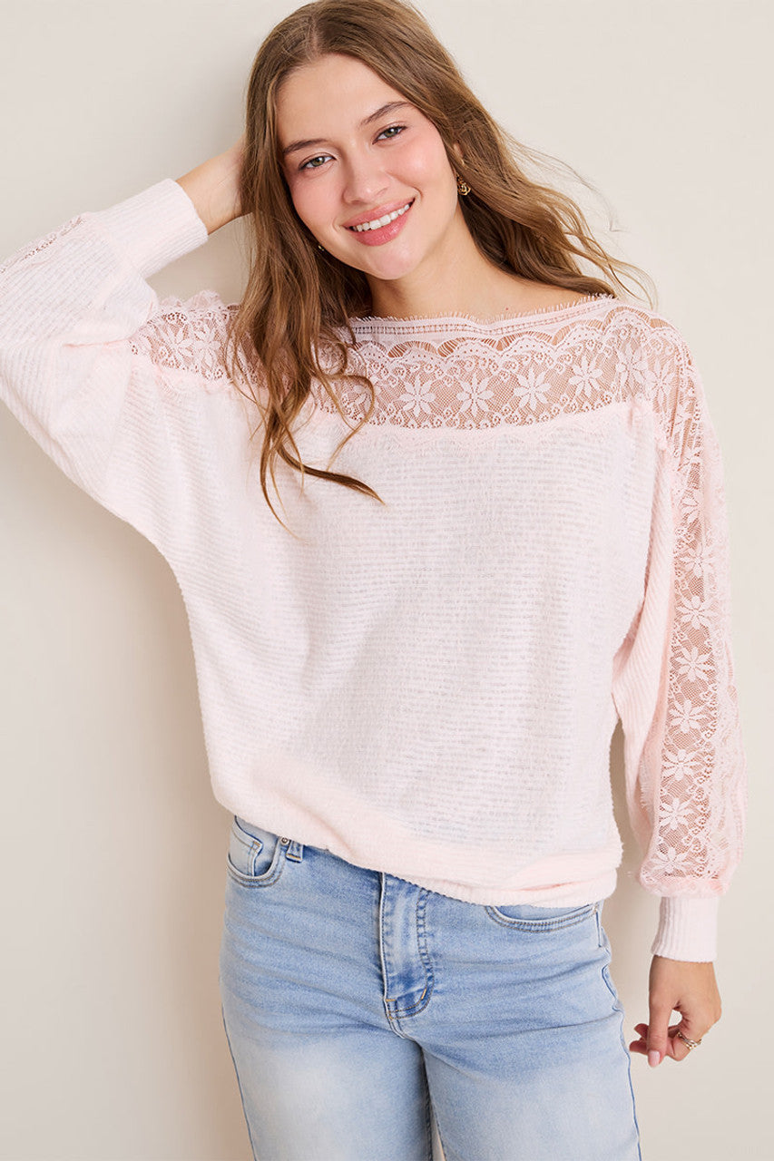 Lace Dolman Top